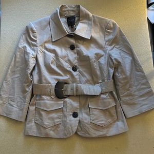 Tan The Limited 'Safari' Suit Jacket with Belt ( Size Medium)